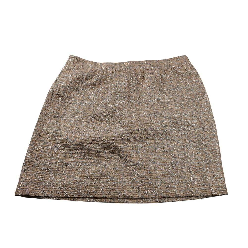 NWT gold shimmer pocket pencil skirt 8 lined embellished cocktail celebration